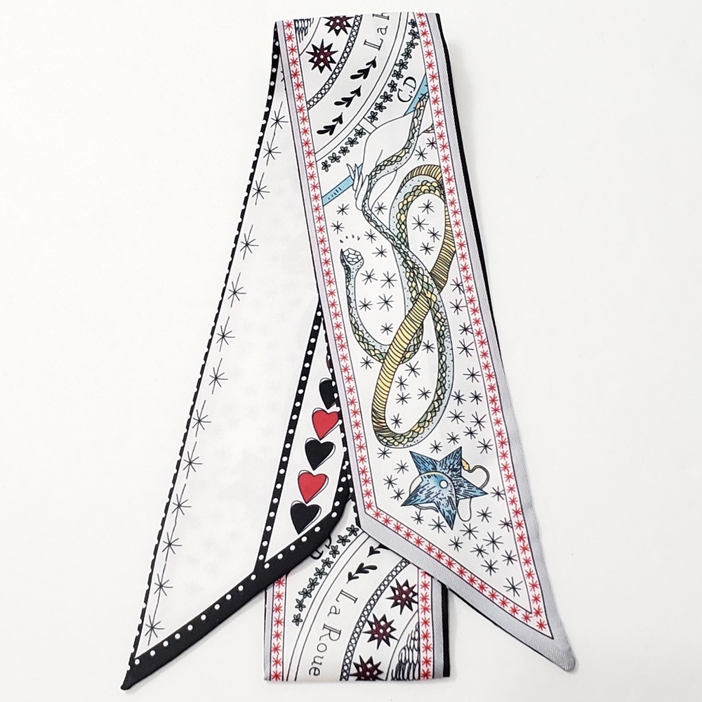 ⤵️⤵️2pcs Exquisite High End Design Satin Scarves